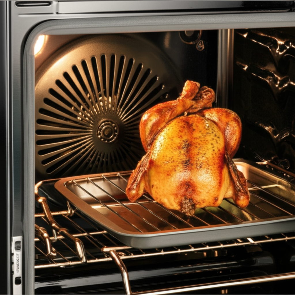 Wolf convection oven interior with perfect roast